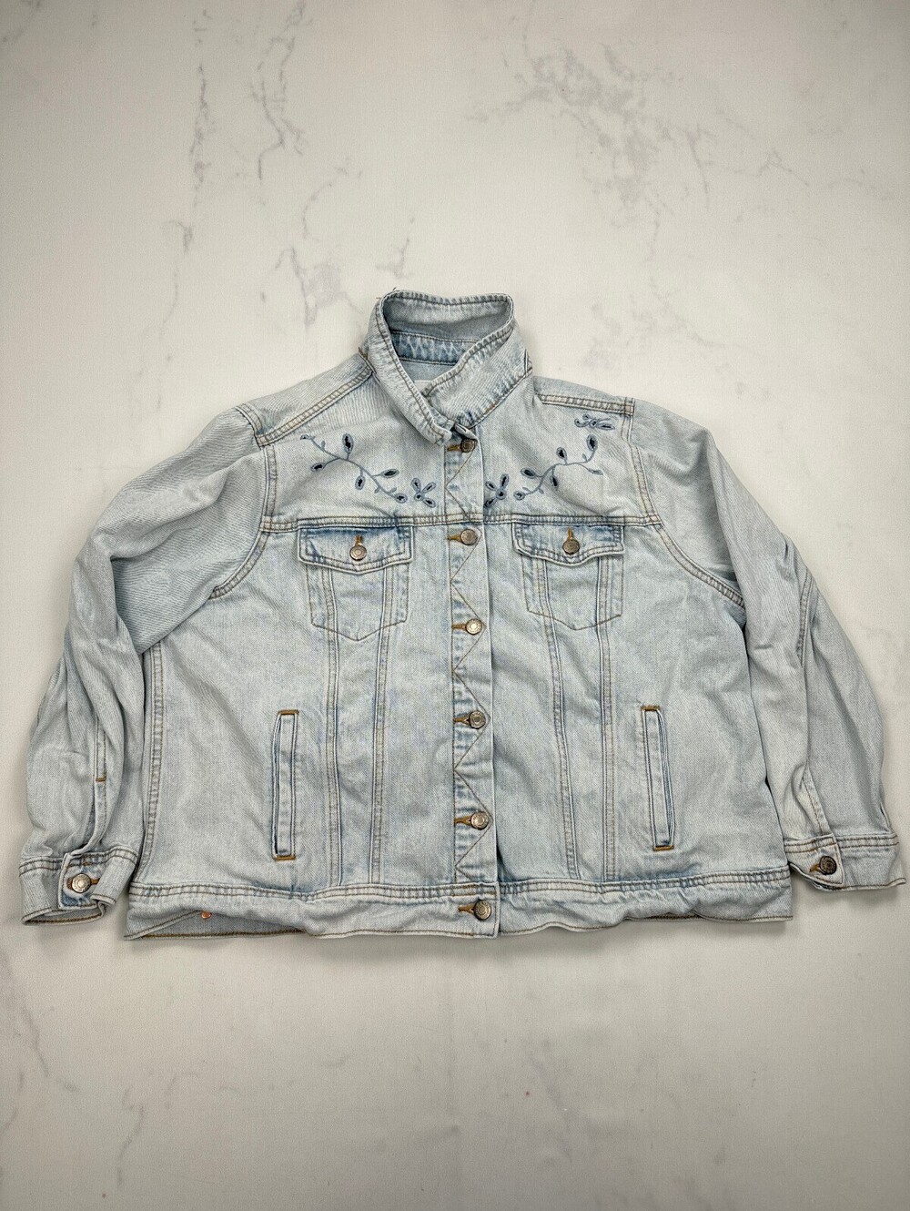 Old Navy Denim Jacket Light Blue 90S Jeans - Womens XXL